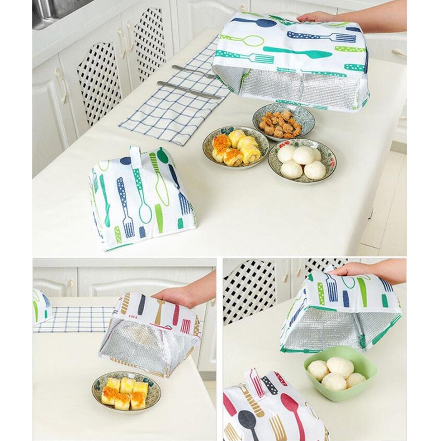 Foldable Food Covers, Kitchen Lid Foldable Cover (1 Pc / Small) Signature kart