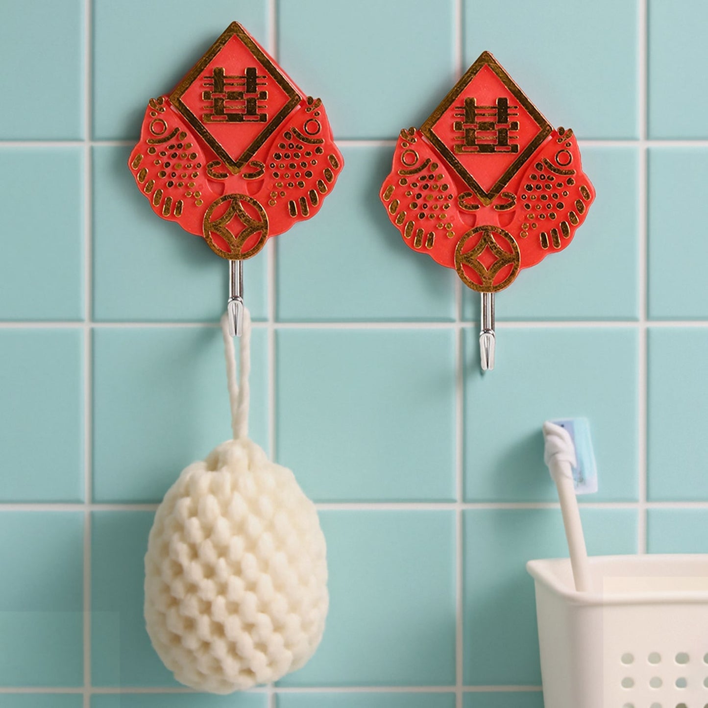 Multipurpose Self-Adhesive Hooks (Heavy Duty): Bathroom, Kitchen, Office signaturekarts