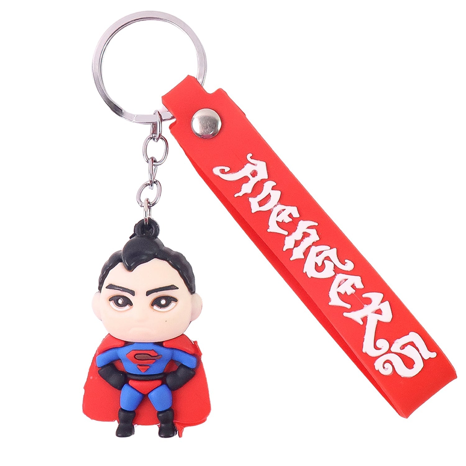 Cute Cartoon Silicone 3D Key Chain with Metal Hook & Strap (Pack of 1) Signaturekarts