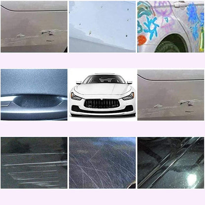 Nano Magic Car Scratch Remover Cloth, Multipurpose Scratch Repair Cloth, Cloth for Car Paint Scratch Repair, Easy to Repair Slight Scratches on the Surface Polishing Repeatable Use for All Kinds of Car (45 ML Repair Solution, 2 Gloves, 2 nano Cloth) signaturekarts