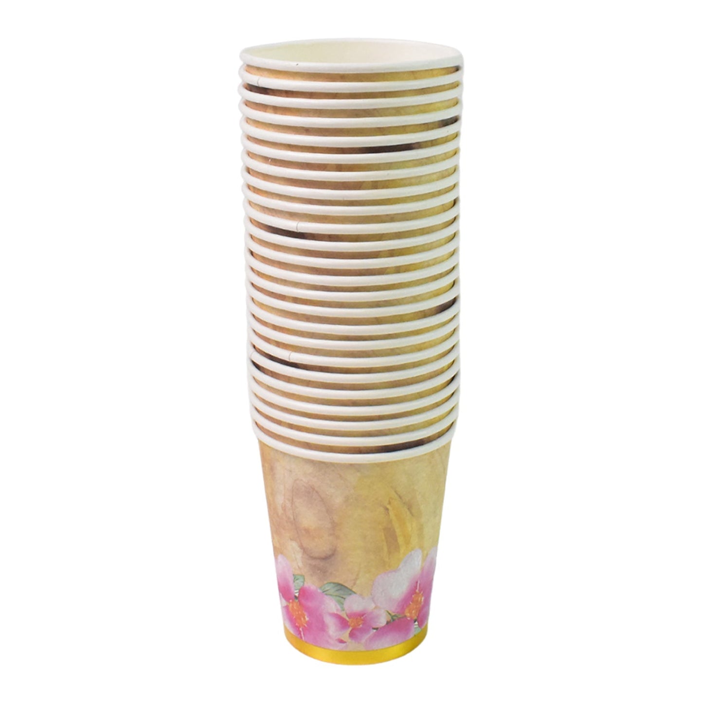 Disposable Paper Cups, Disposable Tea, Coffee Cups (24 Pcs Set / Mix Color & Design) Signaturekarts