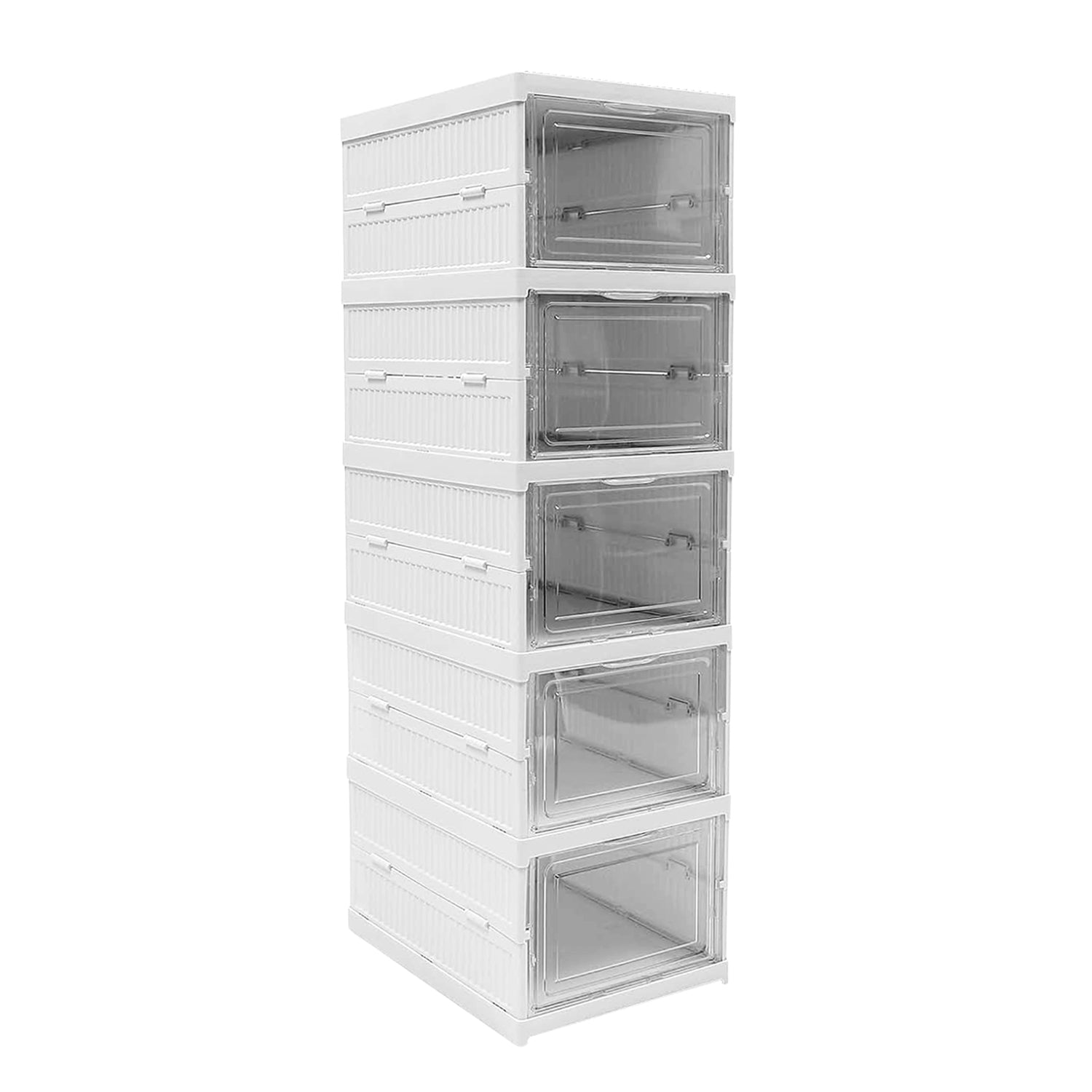 5-Layer Stackable Utility Cart – Foldable Storage Organizer for Clothes & Home (1 Pc) signaturekarts
