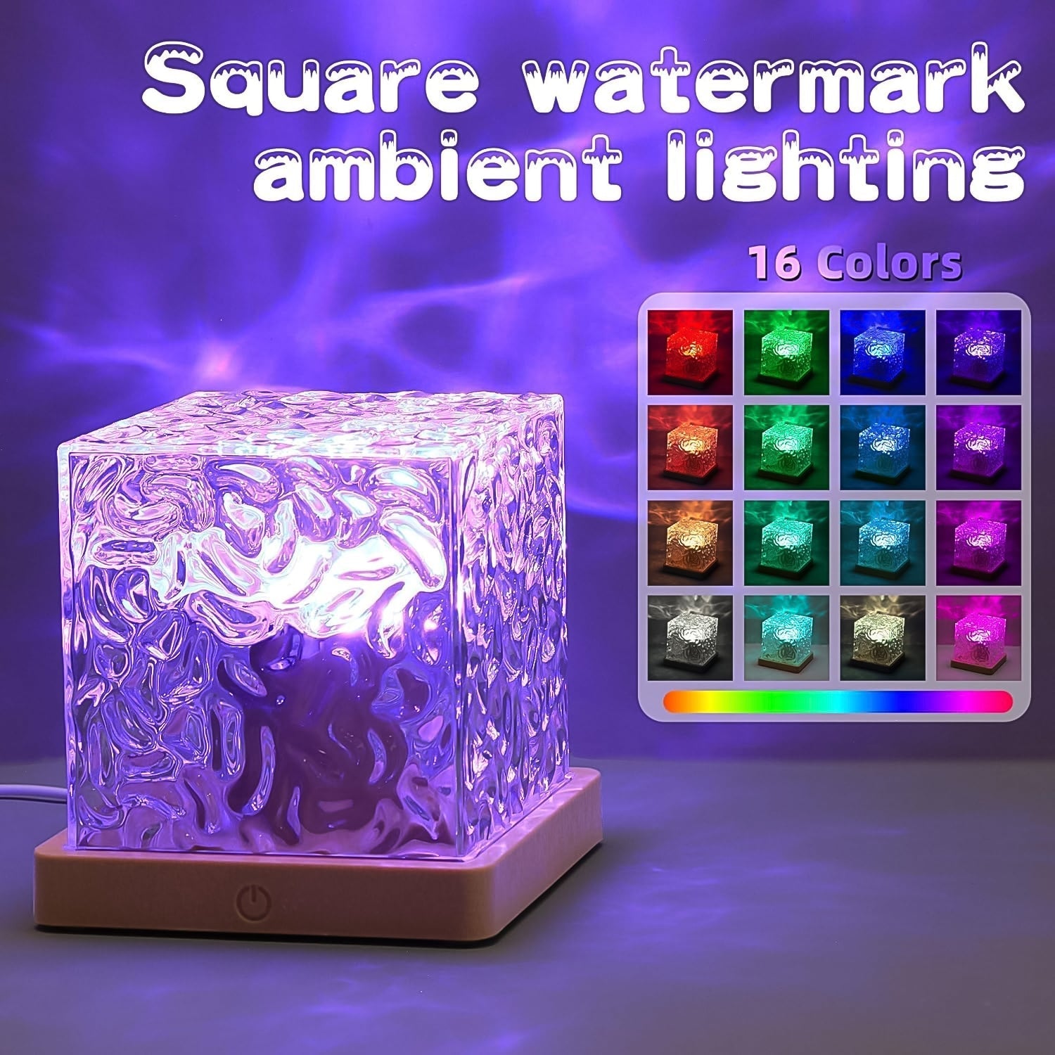 Ocean Wave Projector Lamp – 3D Water Wave LED Night Light with Remote Signaturekarts