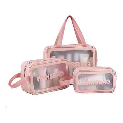 Cosmetic Pouch, Make up Bag for Home & Travel,Accessories Set of 3 Signaturekarts