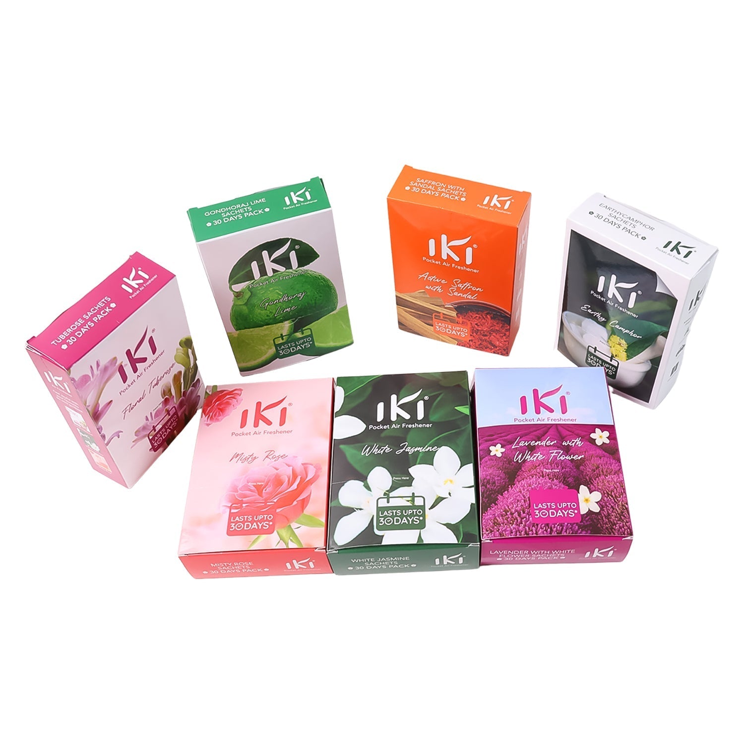 IKI Pocket Air Freshener Mix Flevar / Fragrance (1 Pkt / Inside 6 Pcs ) Signature kart