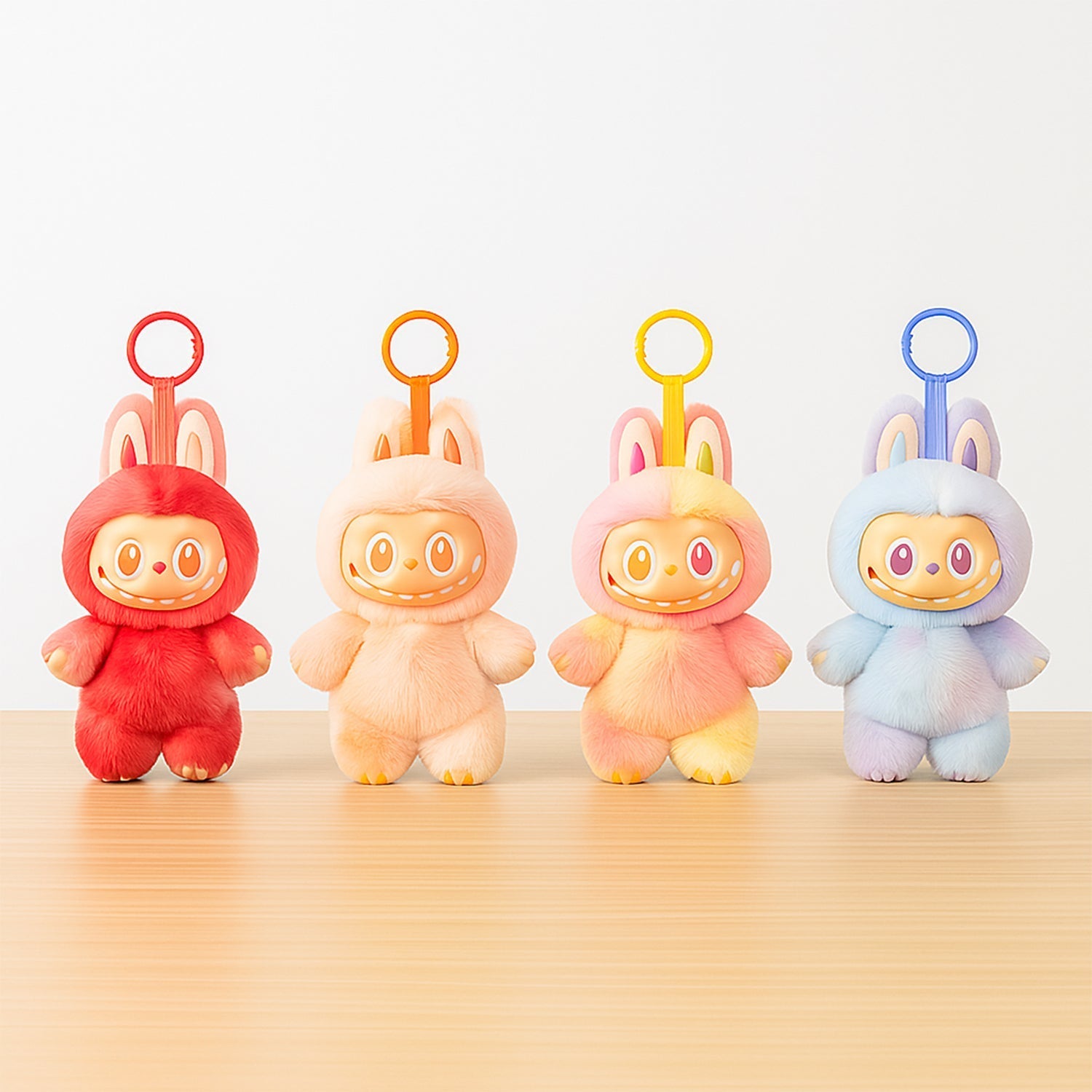 Plush Toy Cartoon Keychain with Hook Assorted Colorful Animal Design  1 Pc signaturekarts