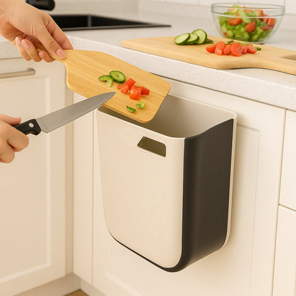 Portable Collapsible Hanging Trash Can for Kitchen & Car signaturekarts