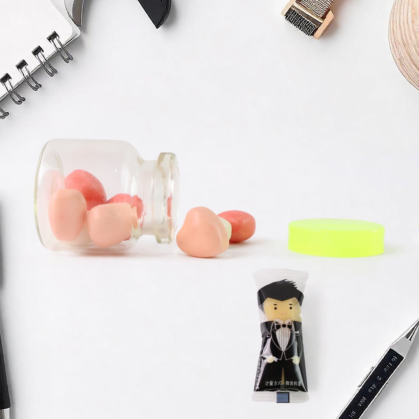 Fun Candy Design Pencil Set with Accessories (1 Set / Mix Design) Signature Kart