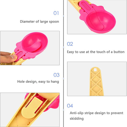 2-Piece Plastic Ice Cream & Watermelon Scooper with Trigger Dipper signaturekarts