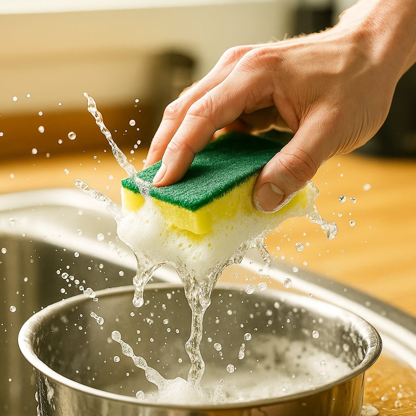 Scrub Sponge 2 in 1 PAD for Kitchen, Sink, Bathroom Cleaning Scrubber (3 Pc) Signature Kart