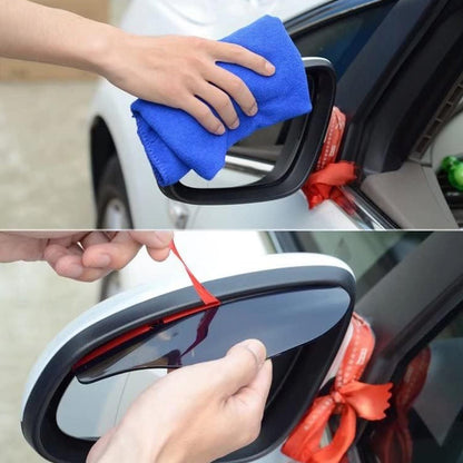 1 Pair Mirror Rain Protector Car Rearview Mirror Rain Blades Car Back Mirror Eyebrow Rain Cover Car Rearview Mirror Eyebrow Covers Flexible Protection Rainproof Decoration Accessories (2 Pcs set) signaturekarts