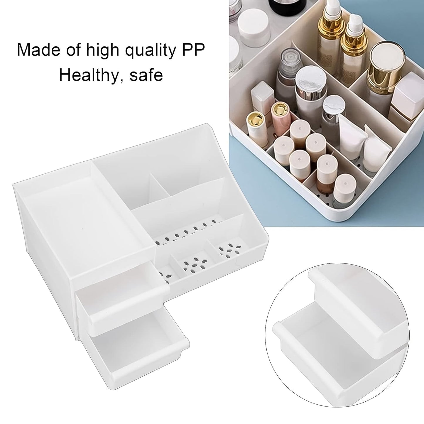 Large Capacity Desktop Cosmetic Storage Box (1 Pc / Mix Color) Signature kart