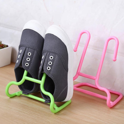Multi Function Drying Rack Shoe Organizer Hanging Shelf for Wardrobe  2 Pc signaturekarts