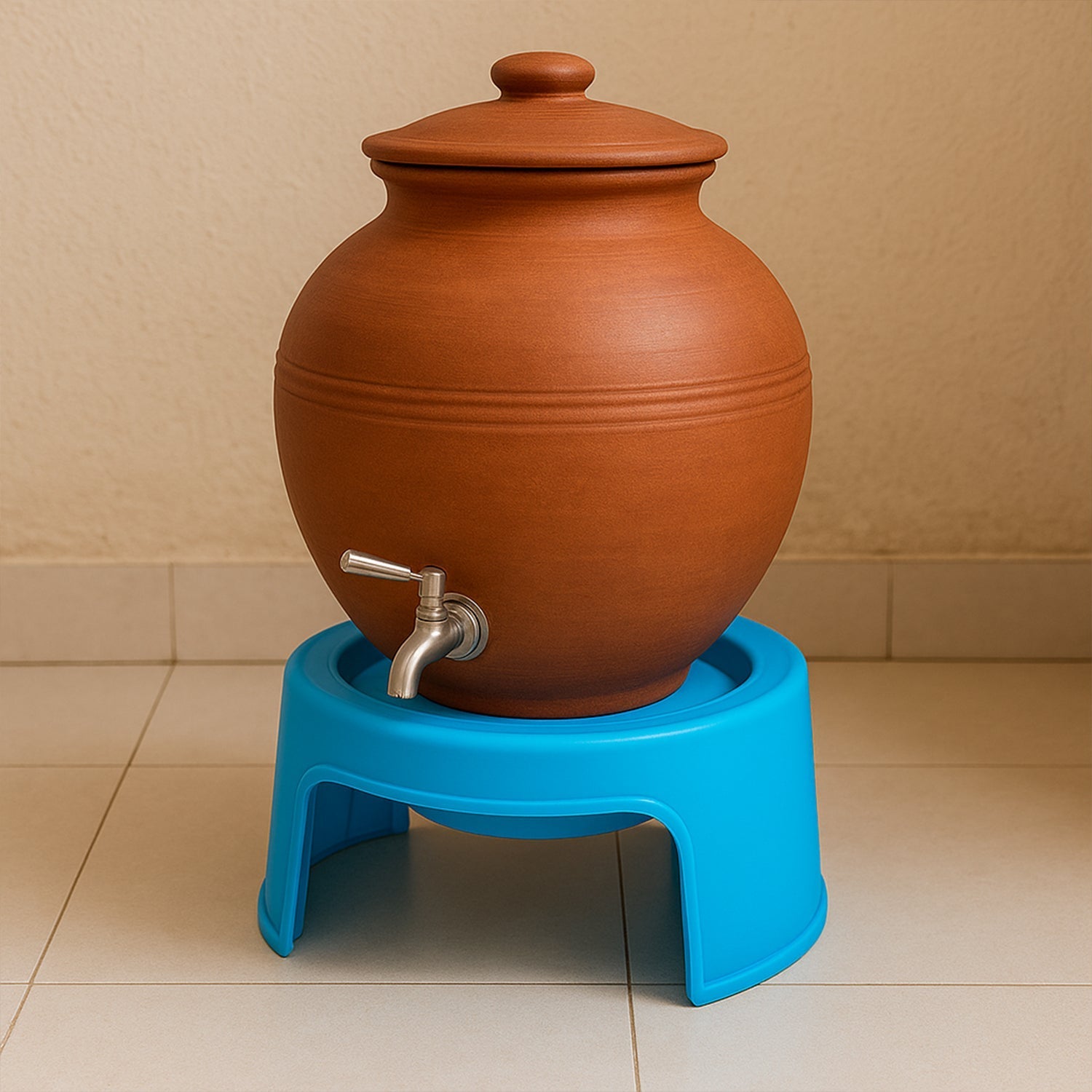 Multipurpose Unbreakable Plastic Matka Stand / Pot Stand Signature Kart