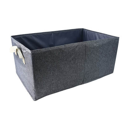 FOLDABLE CLOTH STORAGE BOX WITH HANDLES (47×28 CM) signaturekarts