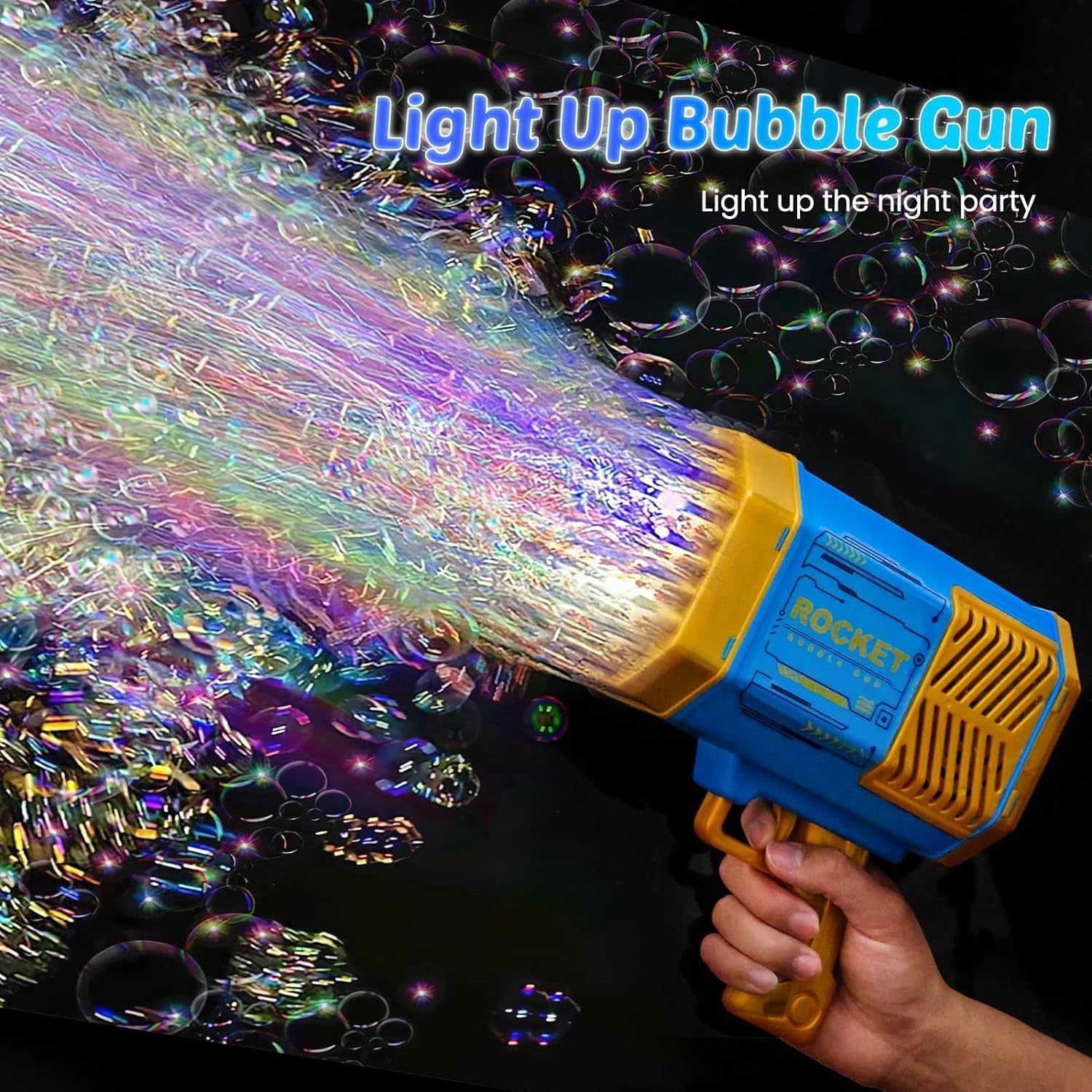 69 Holes Big Rechargeable Bubble Gun Powerful Machine Toy for Kids and Adults signaturekarts