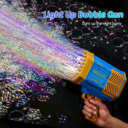 69 Holes Big Rechargeable Bubble Gun Powerful Machine Toy for Kids and Adults signaturekarts