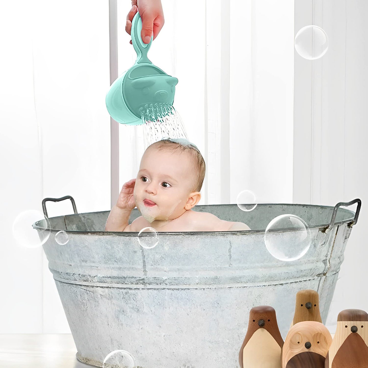 Baby Shampoo Shower Cup – Safe Soft Bath Tumbler for Kids’ Hair Washing signaturekarts