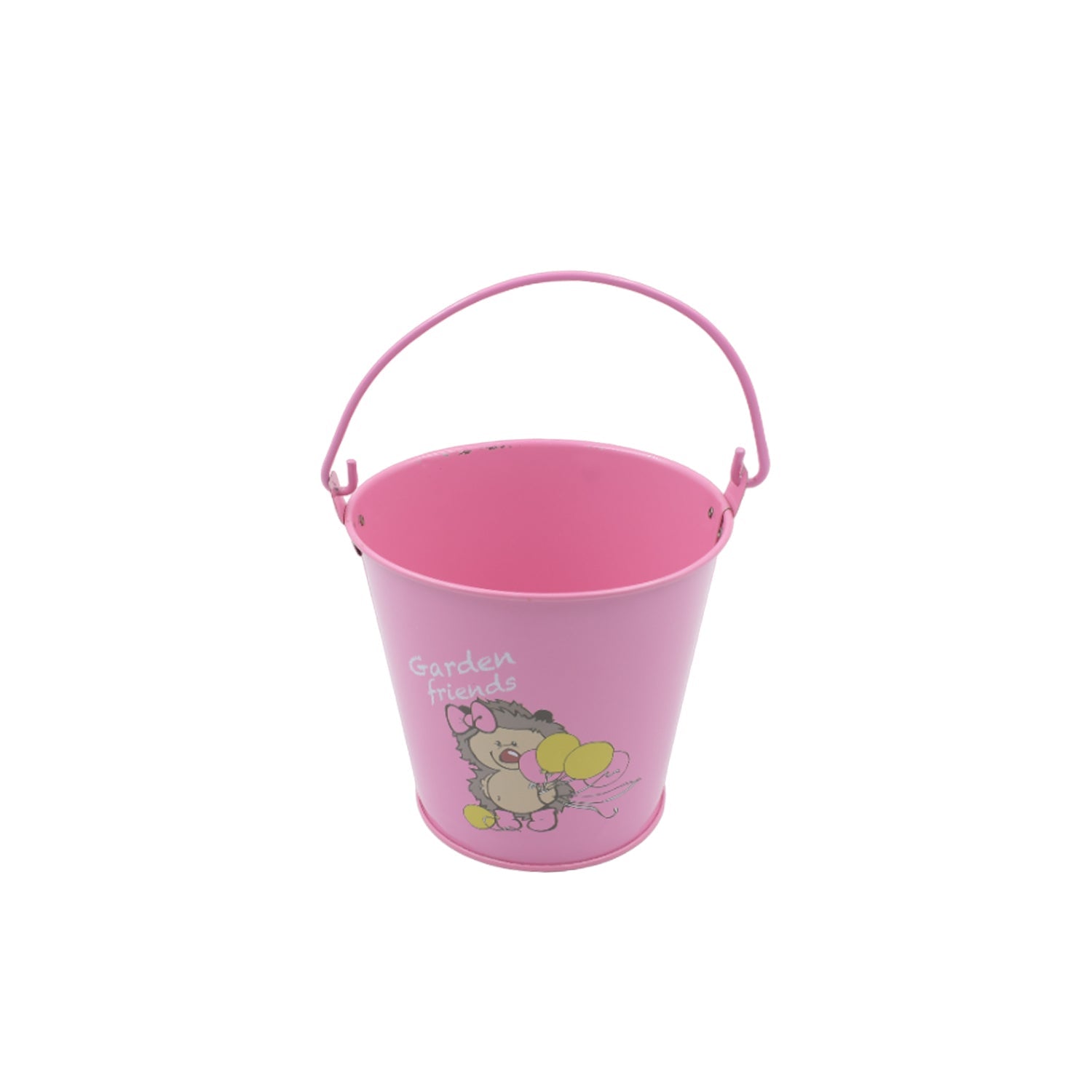 Small Metal Bucket for Plants & Decor (1 Pc, With Handle) signaturekarts