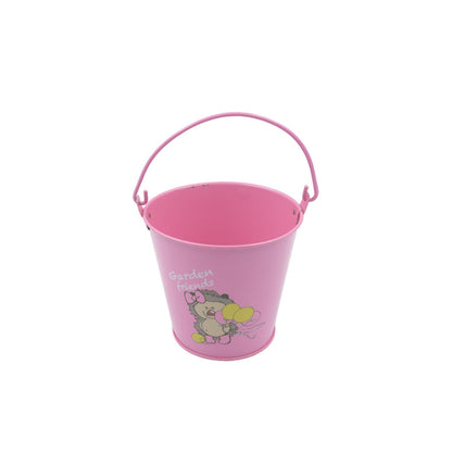 Small Metal Bucket for Plants & Decor (1 Pc, With Handle) signaturekarts