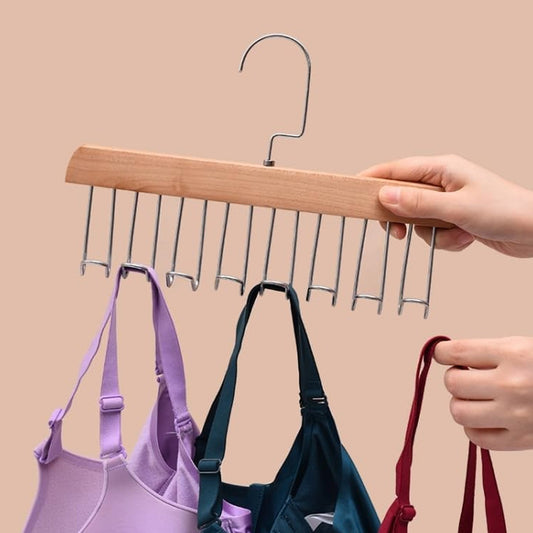 Space Saving 8 Hooks Wooden Hangers (1 Pc) Signaturekarts