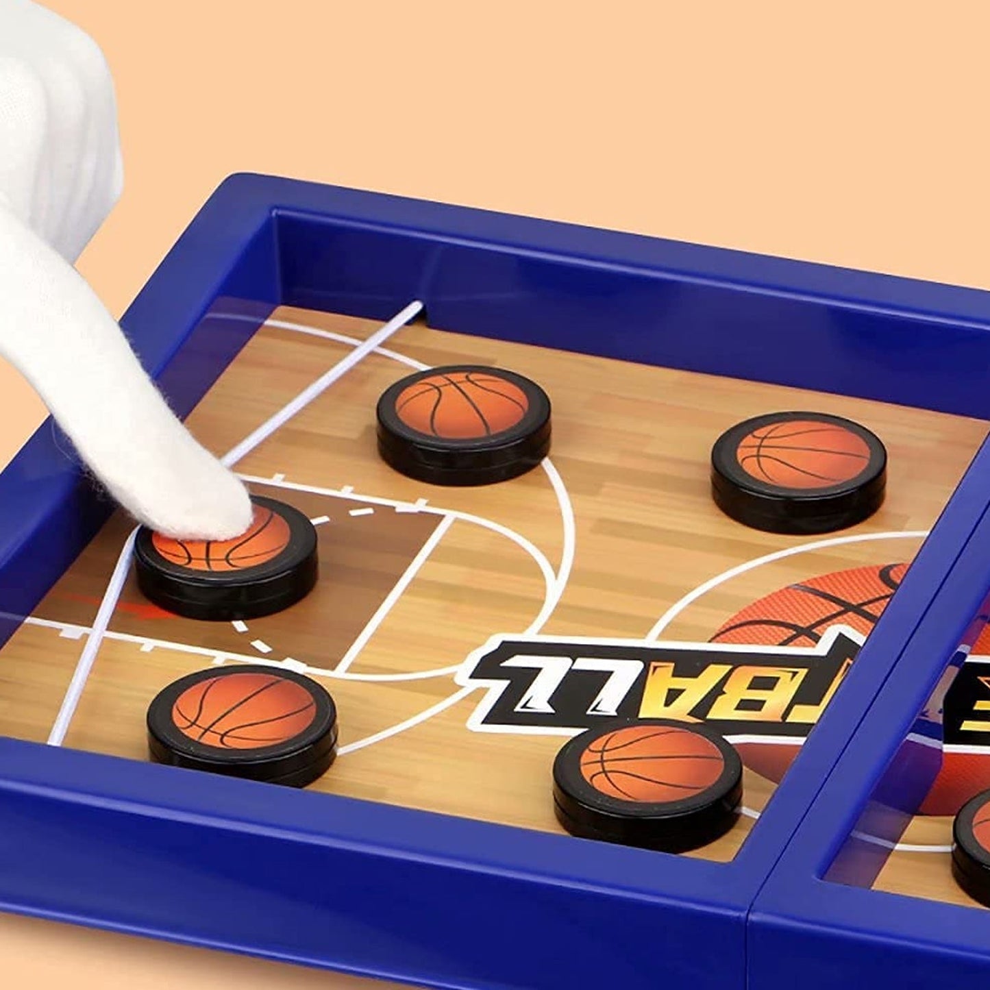 Fast Sling Basketball Puck Game Paced Table Desktop Battle Ice Hockey Game signaturekarts