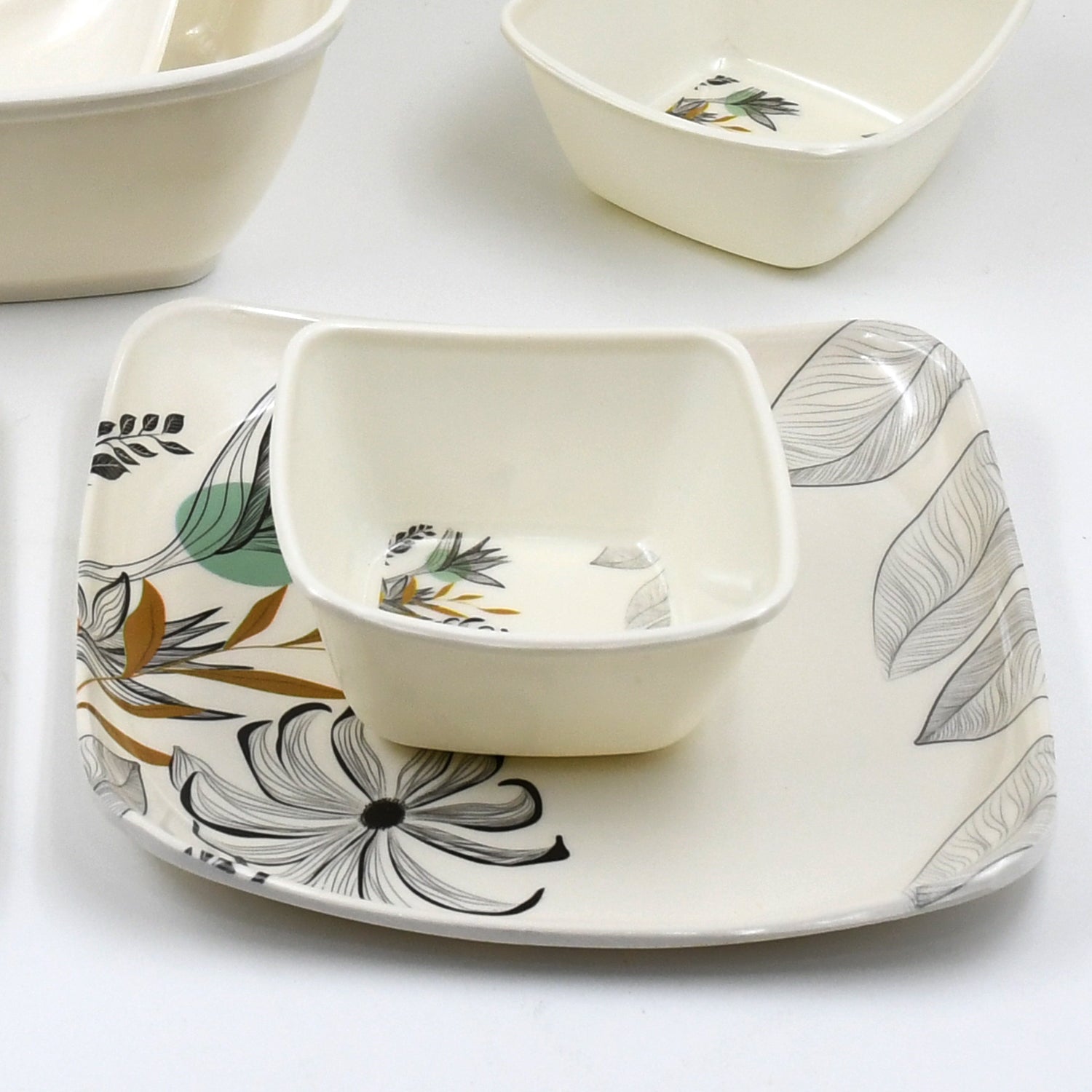 Divine lunch Tableware, Dinner Set (11 Pcs Set) Signaturekarts