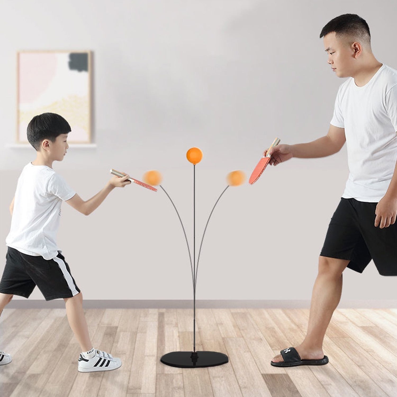 Portable Wiff Waff Rebound Table Tennis Trainer Set (1 Set) Signature Kart