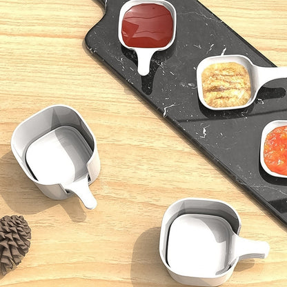7 in 1 Side Dish Dip Bowl Set with Handle Mini Dipping Bowls (7 Pcs Set) Signaturekarts