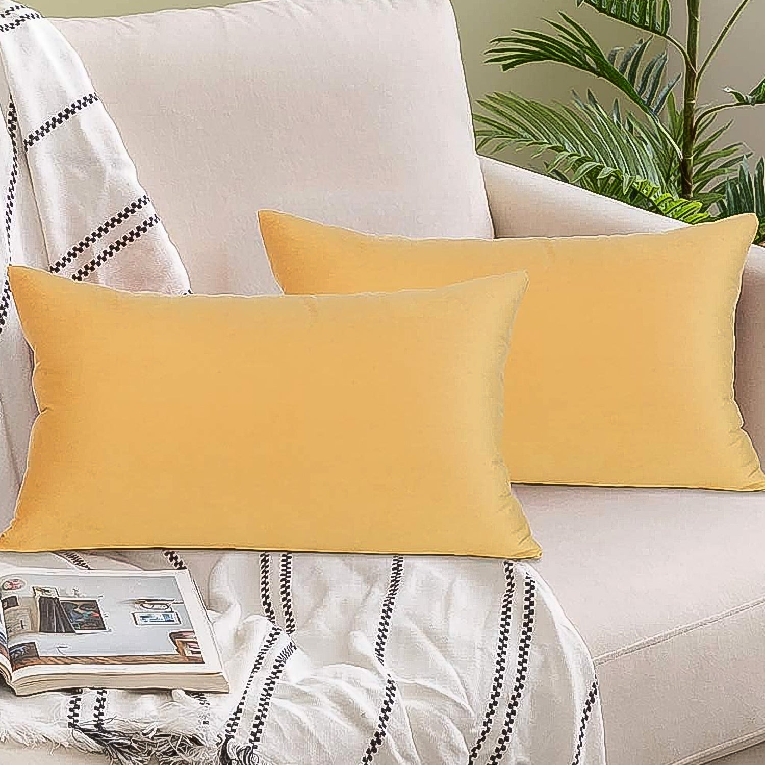 Pillow Covers, Couch Pillows Cover, Soft Pillow Covers (70 × 40 CM / 1 pc) signaturekarts