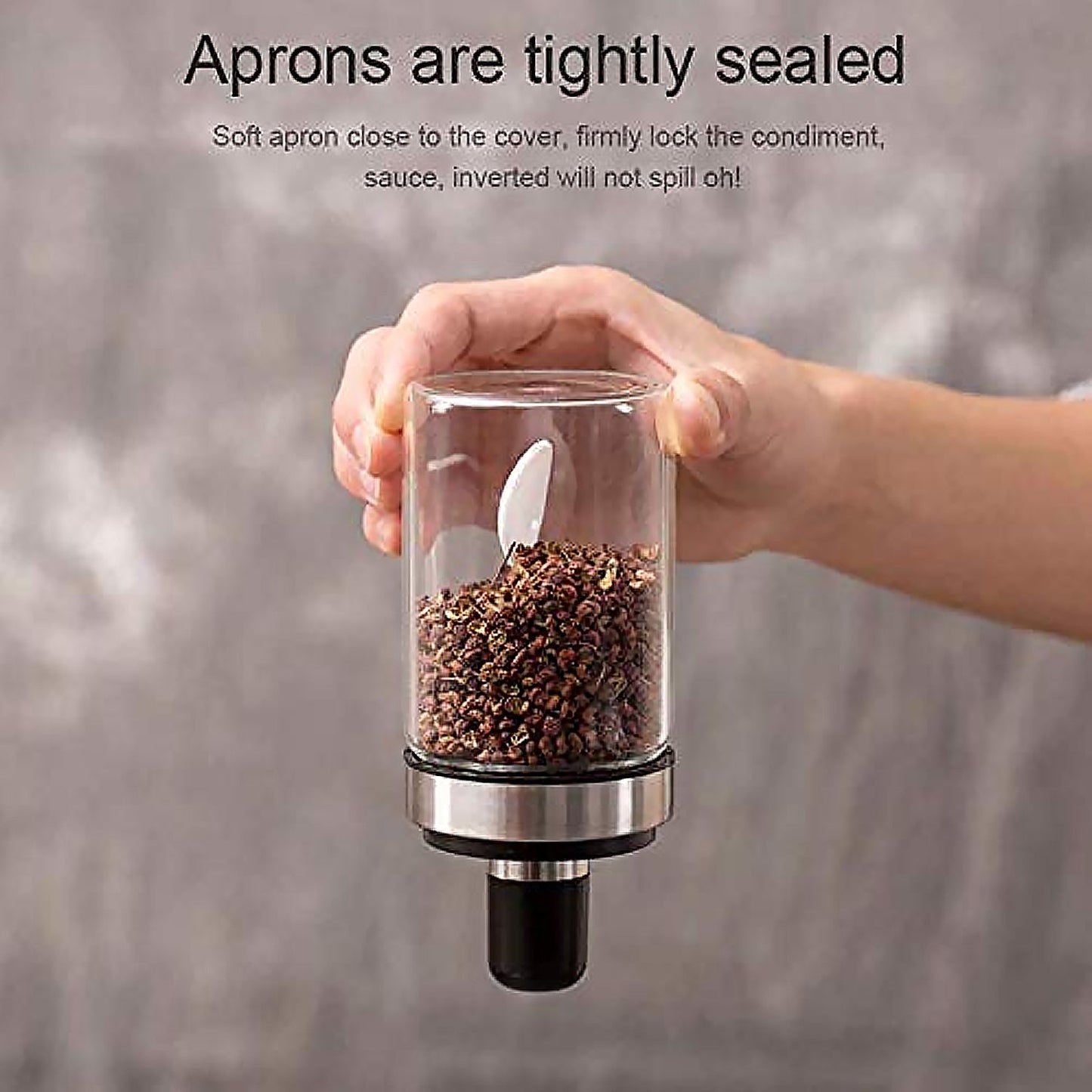Transparent Glass Oil Dispenser 500 ML Bottle Set of 2, Spice Jar 250 ML Set of 3, Oil Bottle for Kitchen, Oil & Vinegar Storage Glass Bottle, Glass Container for Spice, Masala (5 Pcs Set) signaturekarts