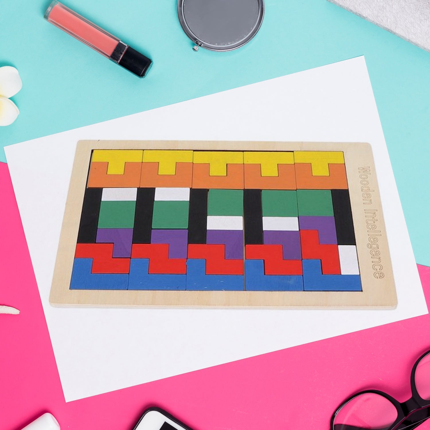 Wooden Blocks Puzzle Children's Educational Toys signaturekarts