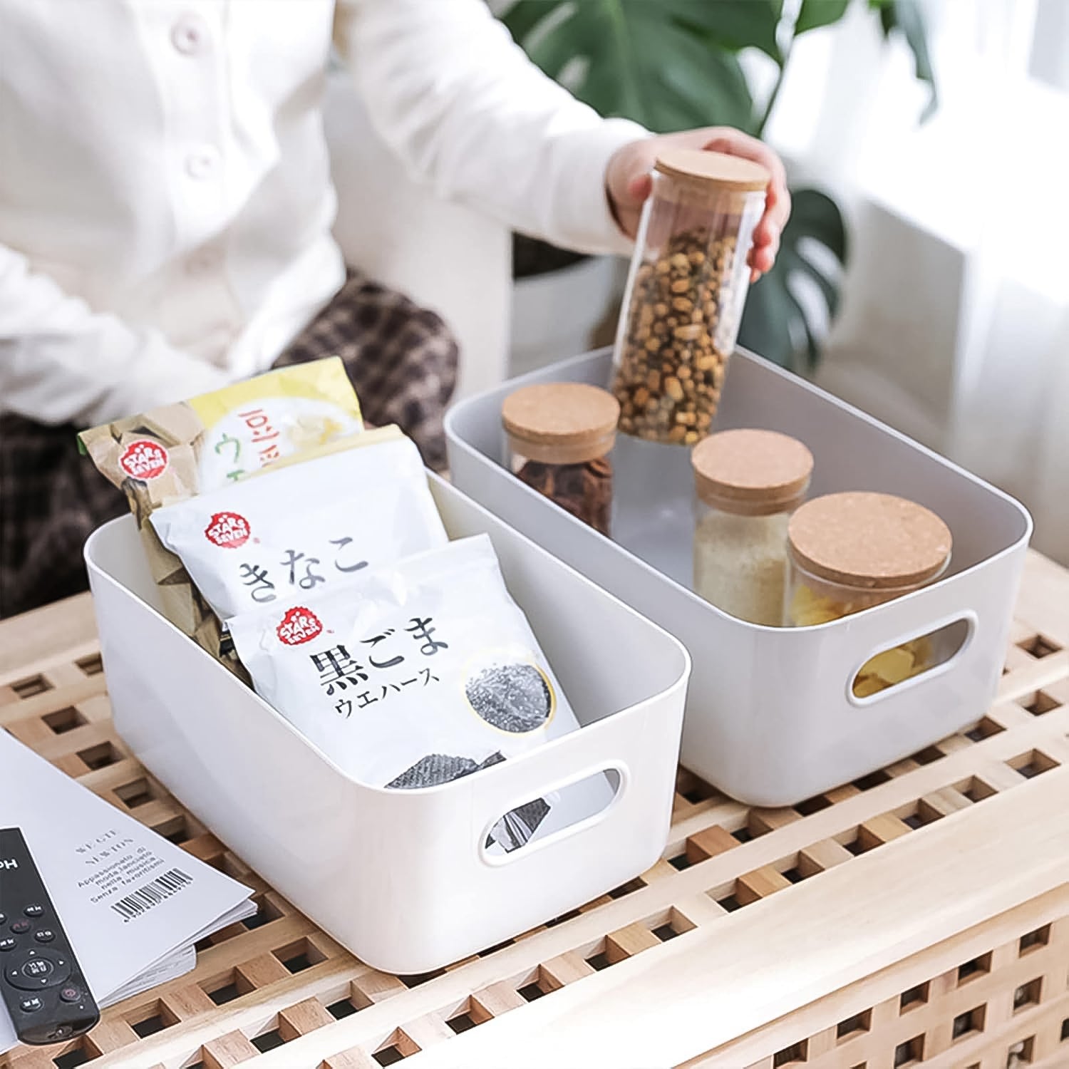 Storage Boxes Plastic Kitchen Storage Baskets (1 Pc / 21×15 Cm) Signaturekarts