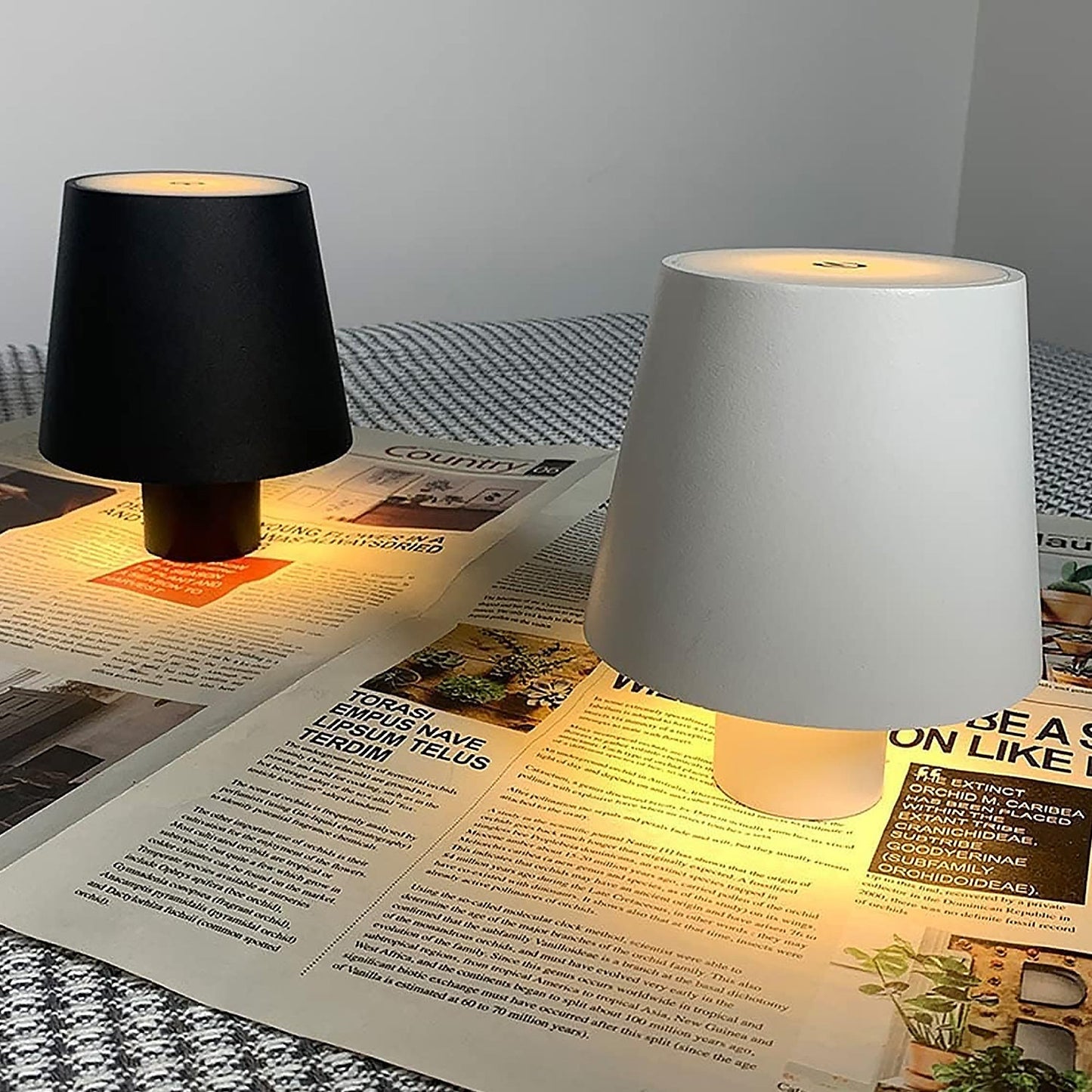 USB Rechargeable LED Bottle Lamp – 3-Color Dimmable Wireless Table Light (1 Pc) signaturekarts