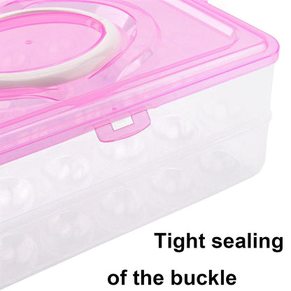 Double Layer 24 Grid Egg Storage Box for Egg Storage Container Your Brand
