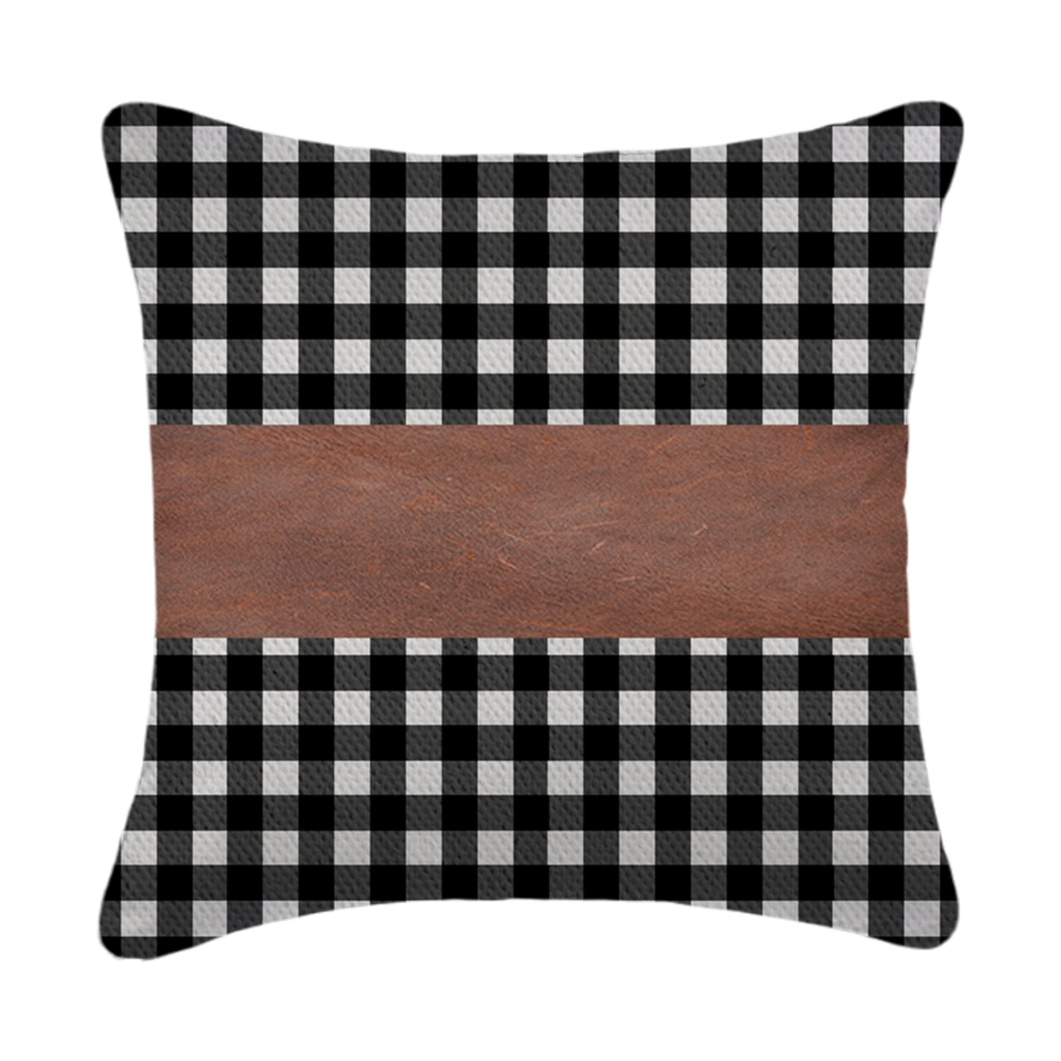 Pillow Covers, Leather & Cotton Cushion Covers (17 × 17 Inch / 1 Pair / 2 Pc) Signaturekarts