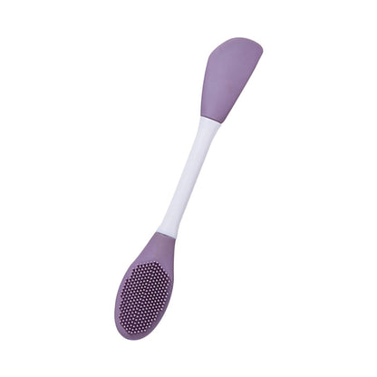 Double-Headed Silicone Mask Brush – Facial Cleansing & Mask Application Tool (1 Pc) signaturekarts
