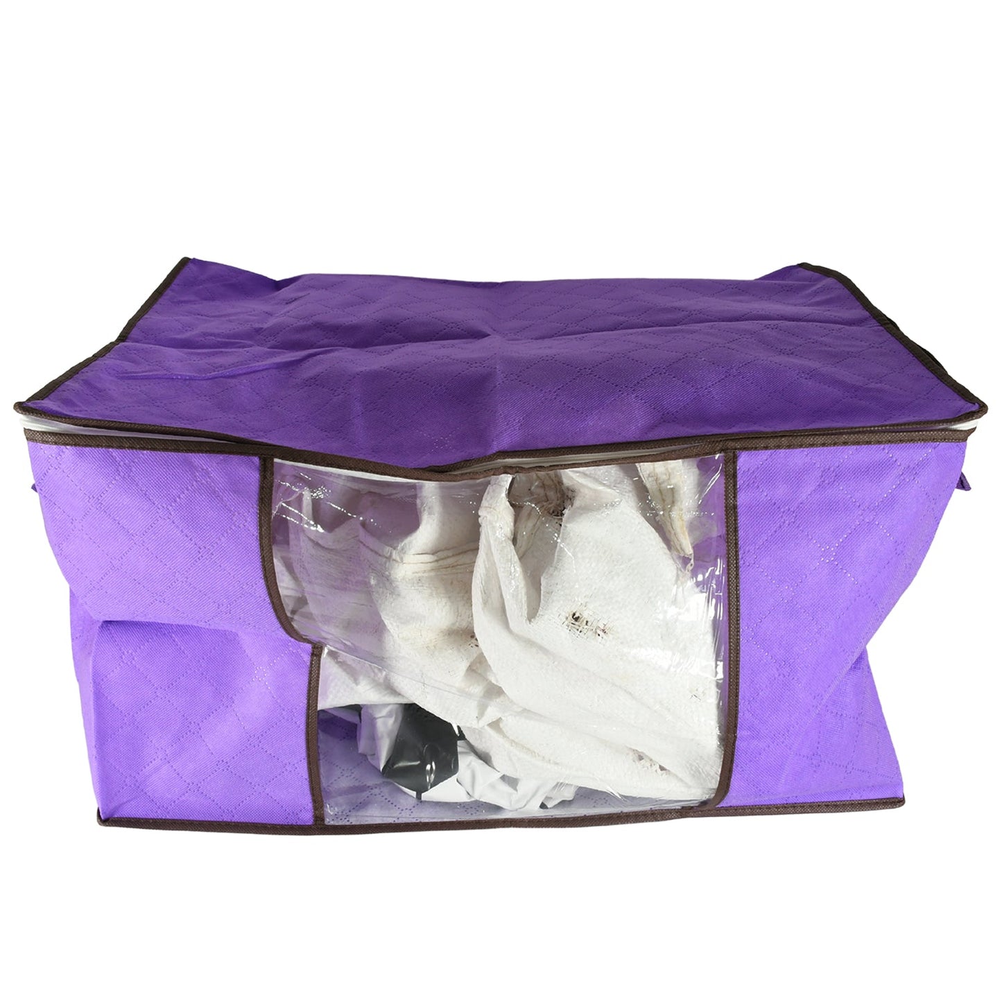 Clothing storage bag zipper, non-woven storage bag storing the clothes and sarees Signaturekarts
