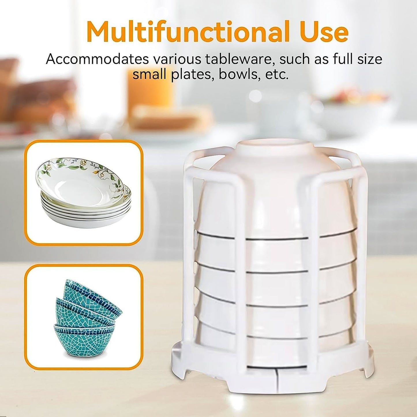 Plastic Bowl Holder Bowl Organizer Drain Rack (1 Pc) Signaturekarts
