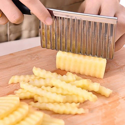 Stainless Steel Crinkle Cutter Knife for Salad and Vegetables Your Brand