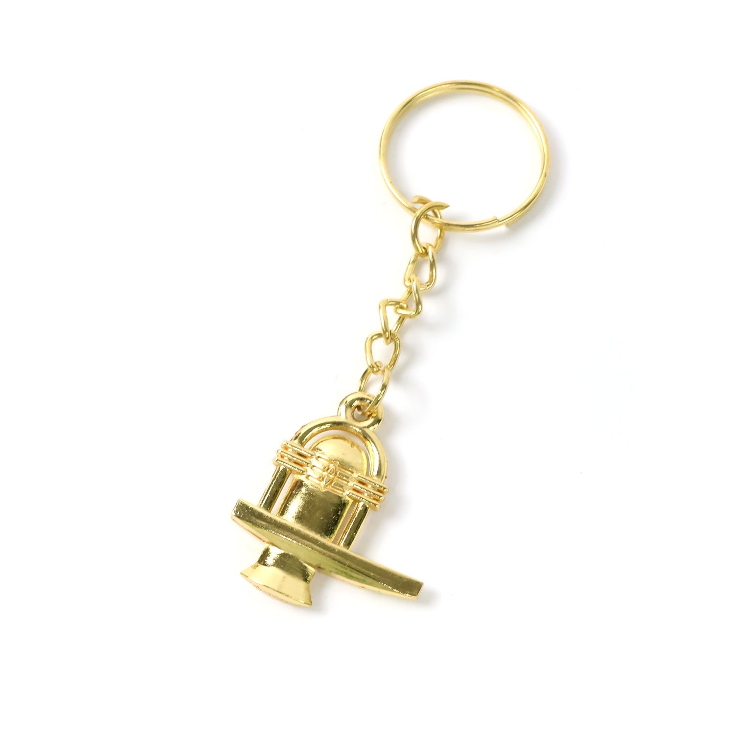 Shivling Golden Metal Keychain (1 Pc) signaturekarts