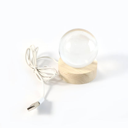 3D Crystal Ball lamps With Base (1 Pc / Mix Design) Signaturekarts