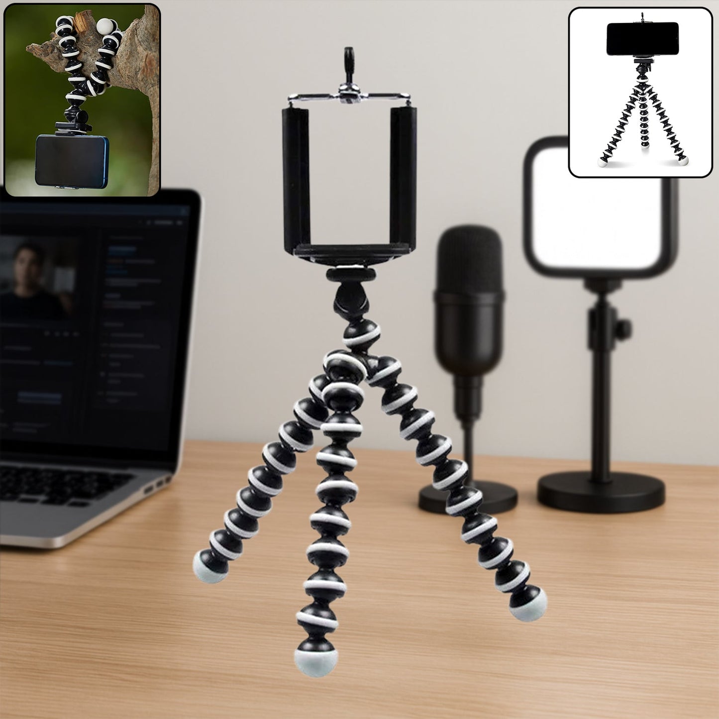 Gorilla Tripod Fully Flexible Tripod (6 Inch) Signature Kart