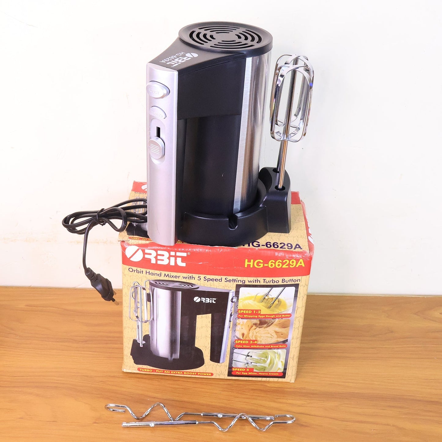 Orbit Stainless Steel Electric Hand Mixer - 450W signaturekarts