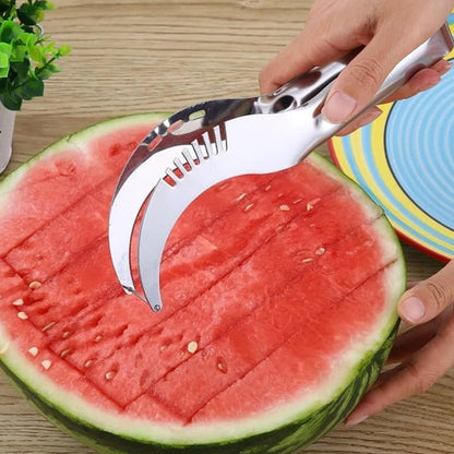 3-in-1 Watermelon Knife Set – Cantaloupe Slicer, Corer & Fruit Cutter signaturekarts