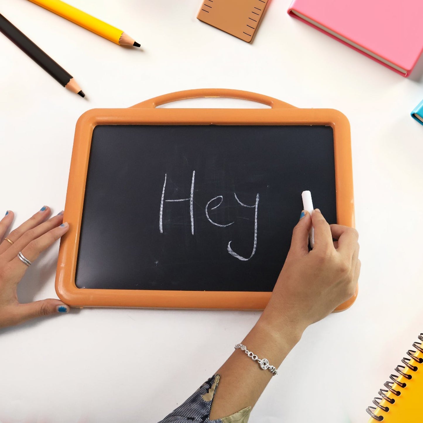 2-in-1 Double-Sided Write and Wipe Educational Drawing Board for Kids (1 Set) Signature Kart