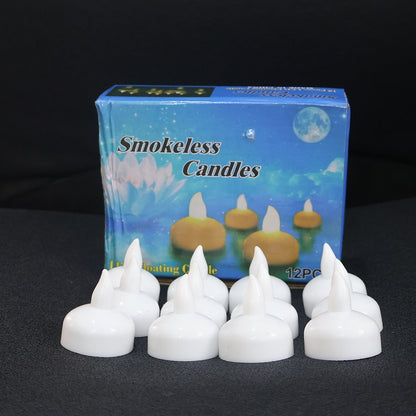 LED Floating Smokeless Candles (12 Pc) signaturekarts