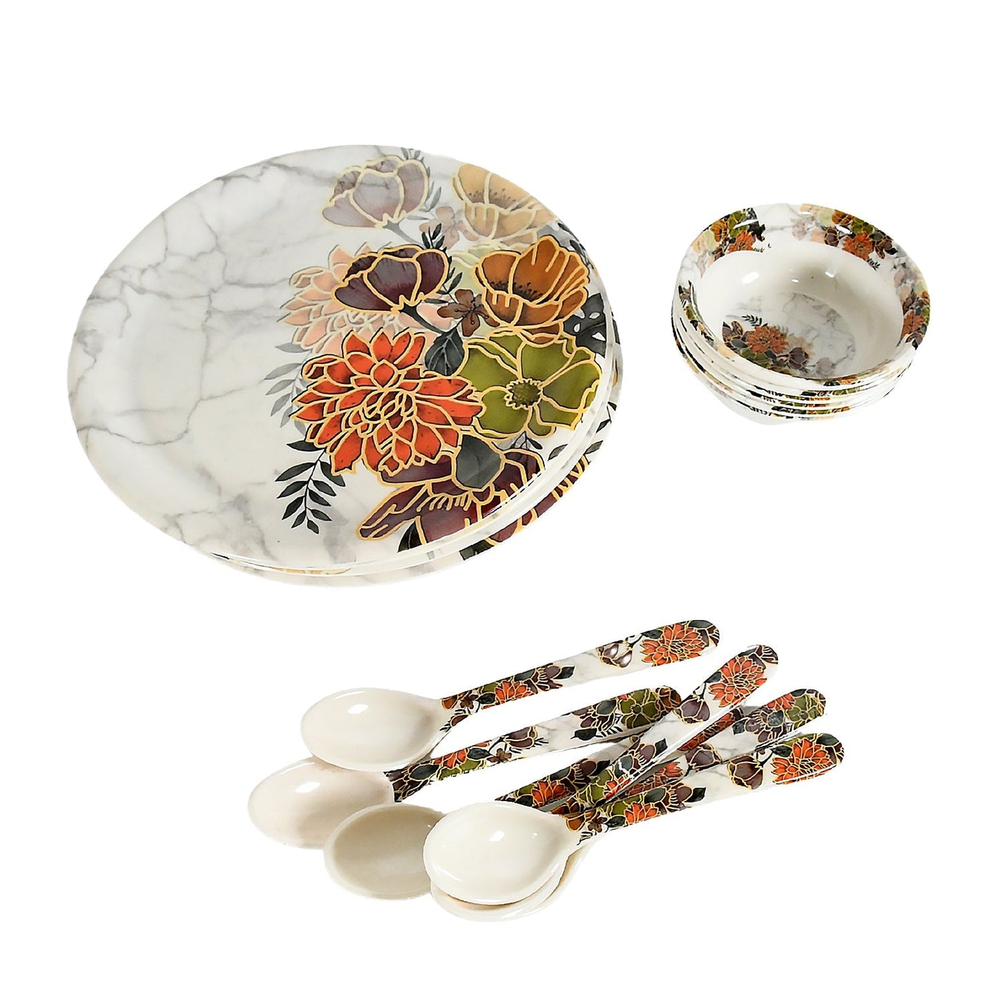 Dream 18-Piece Plastic Dinner Set signaturekarts