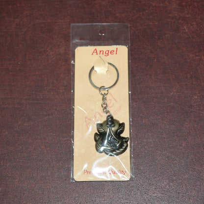 Ganesh Face Antique Black Metal Keychain (1 Pc) signaturekarts