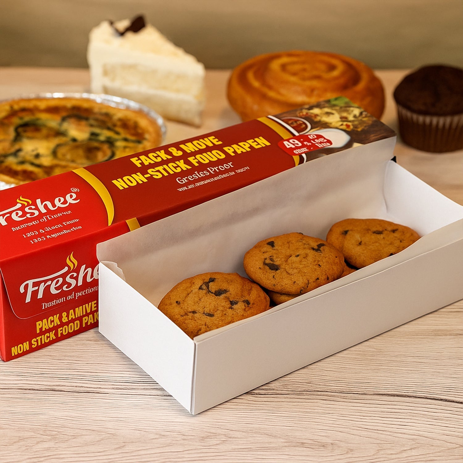 Freshee Pack & Move Non-Stick Food Paper 40 Meter + 5 Meter Free (Total 45 Meter) signaturekarts